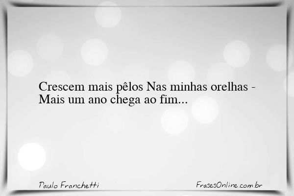 Frase de Paulo Franchetti