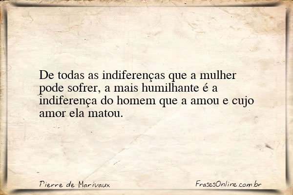 Frase de Pierre de Marivaux