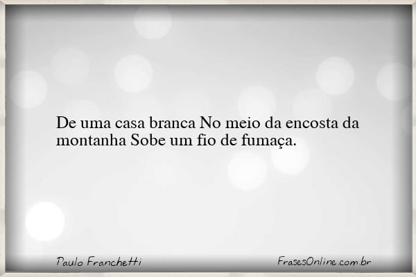 Frase de Paulo Franchetti