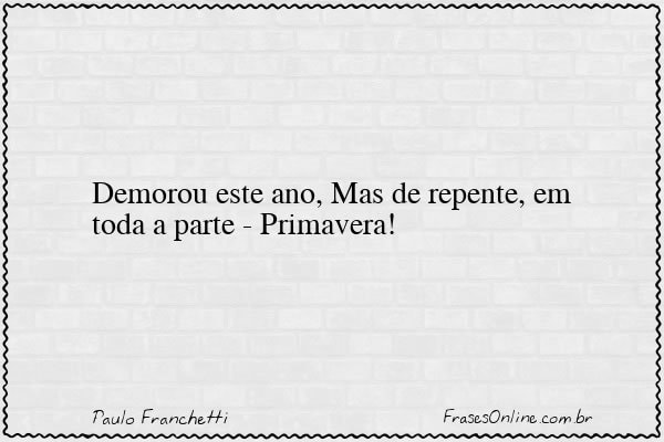 Frase de Paulo Franchetti