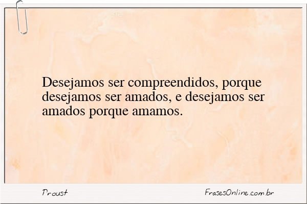 Frase de Proust