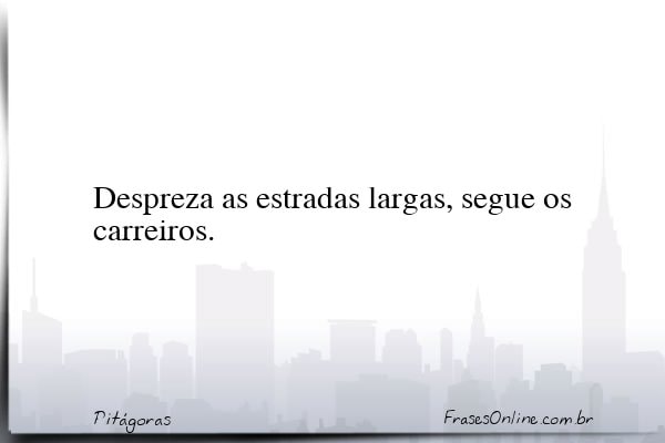 Frase de Pitágoras