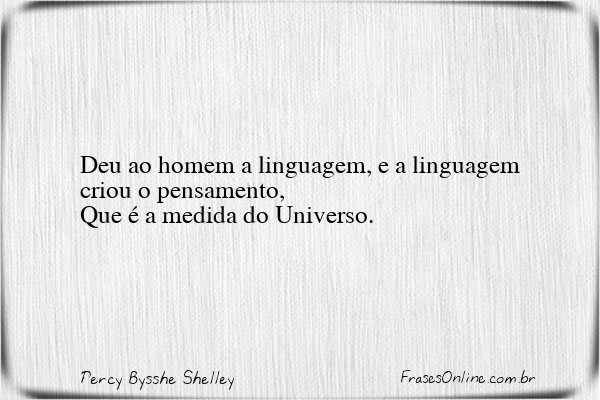 Frase de Percy Bysshe Shelley