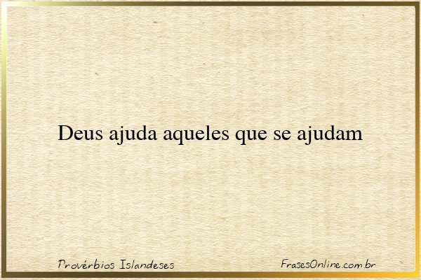 Frase de Provérbios Islandeses