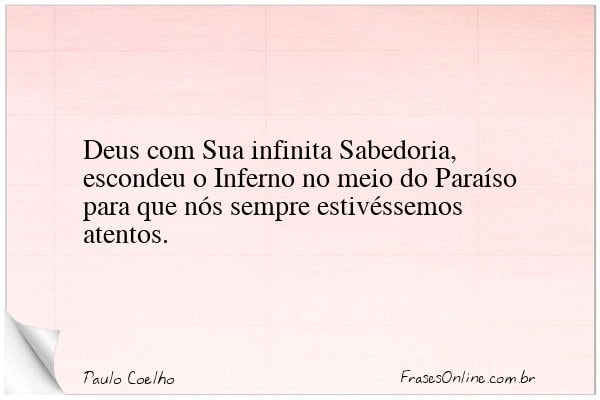 Frase de Paulo Coelho