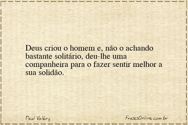 Frase de Paul Valéry