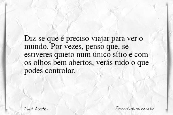 Frase de Paul Auster