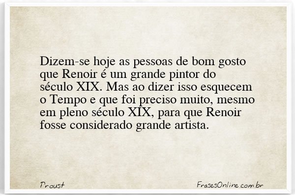 Frase de Proust