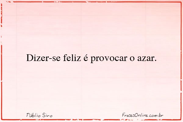Frase de Públio Siro