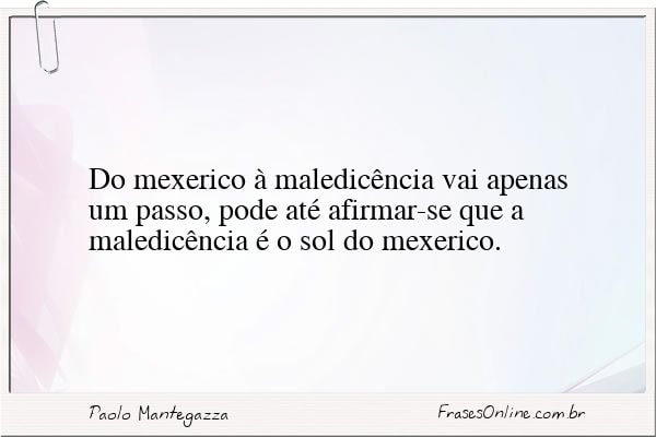 Frase de Paolo Mantegazza