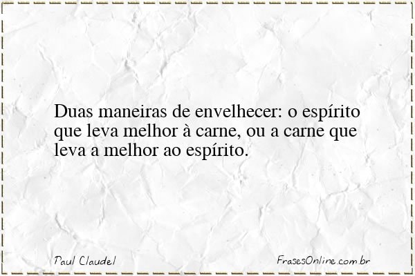 Frase de Paul Claudel