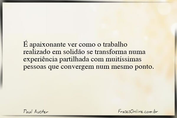 Frase de Paul Auster