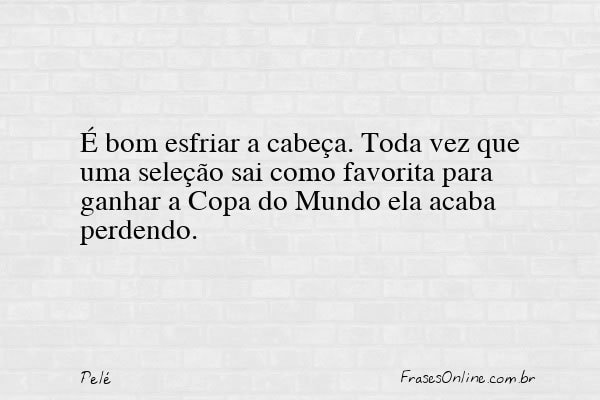 Frase de Pelé
