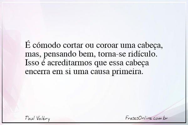 Frase de Paul Valéry