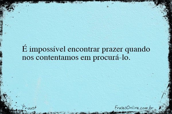 Frase de Proust