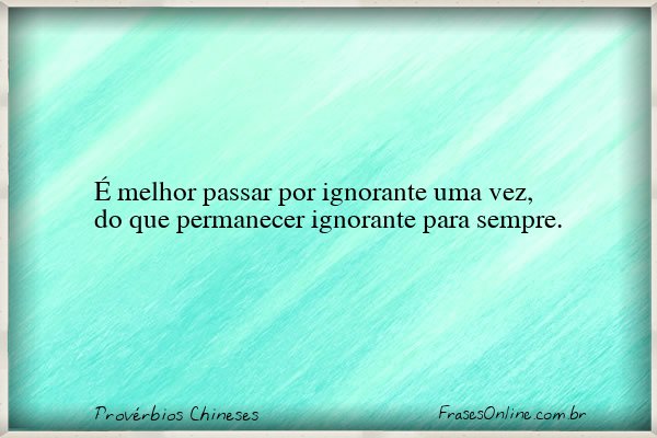 Frase de Provérbios Chineses