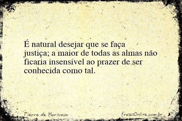 Frase de Pierre de Marivaux