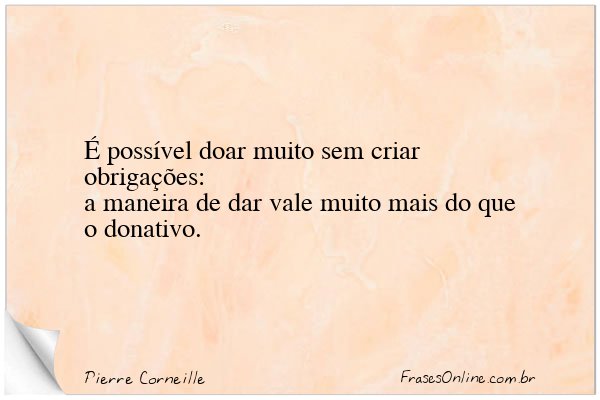 Frase de Pierre Corneille