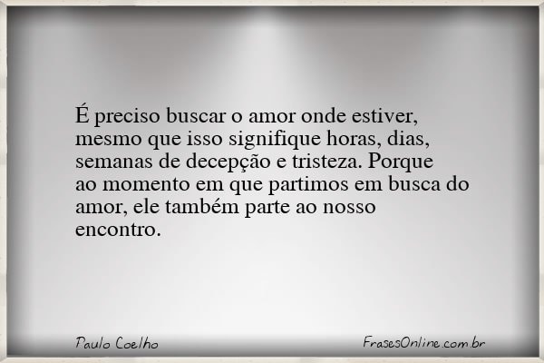 Frase de Paulo Coelho