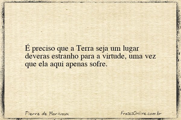 Frase de Pierre de Marivaux