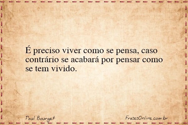 Frase de Paul Bourget