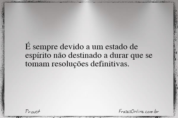 Frase de Proust