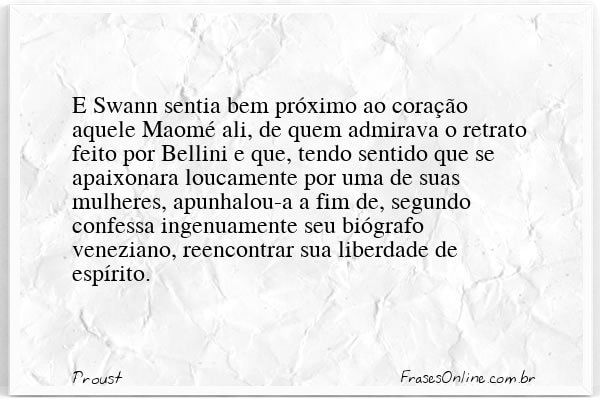 Frase de Proust