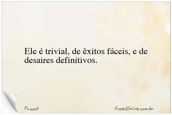Frase de Proust