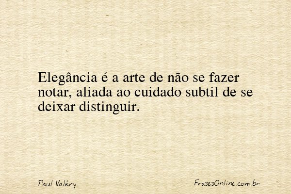 Frase de Paul Valéry