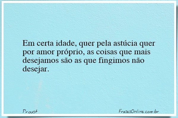 Frase de Proust