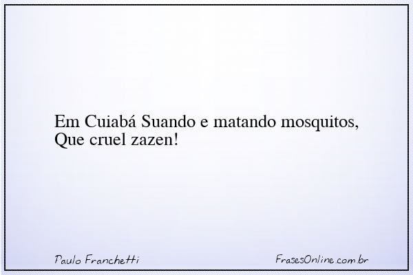 Frase de Paulo Franchetti