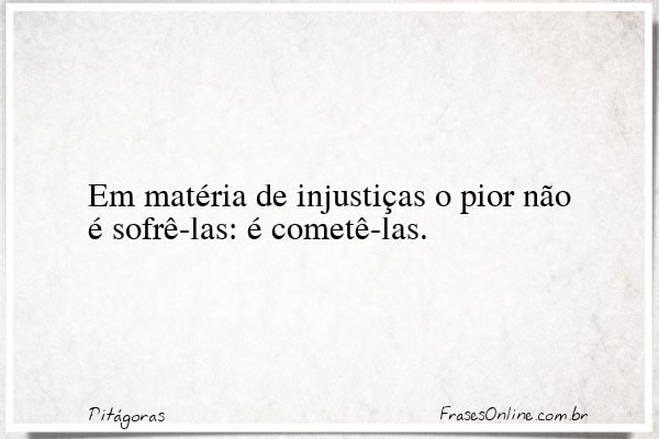 Frase de Pitágoras