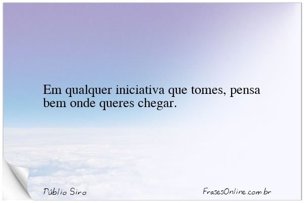 Frase de Públio Siro