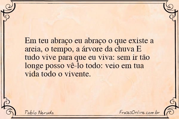 Frase de Pablo Neruda