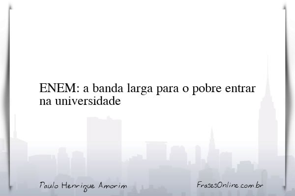 Frase de Paulo Henrique Amorim
