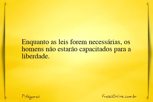 Frase de Pitágoras