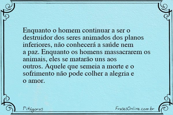 Frase de Pitágoras