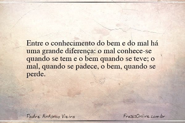 Frase de Padre Antônio Vieira