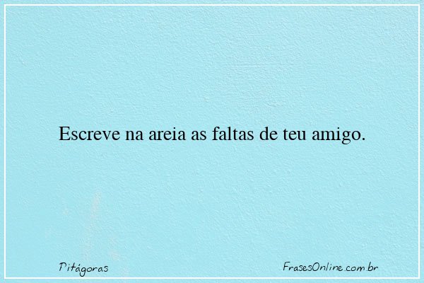 Frase de Pitágoras