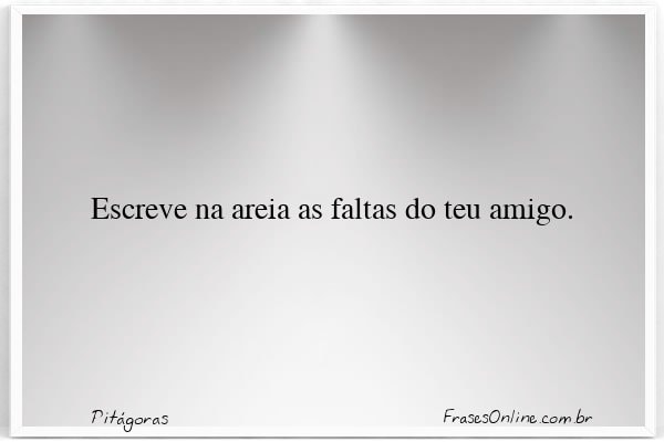 Frase de Pitágoras