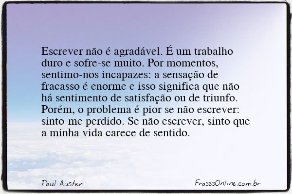 Frase de Paul Auster