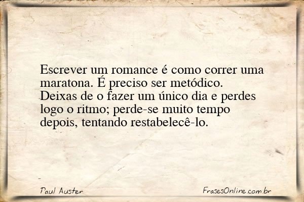 Frase de Paul Auster