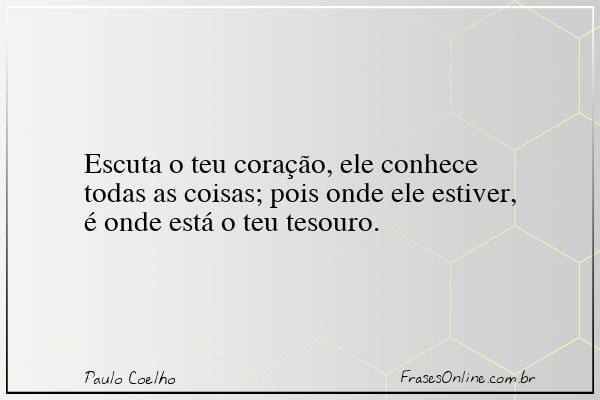Frase de Paulo Coelho