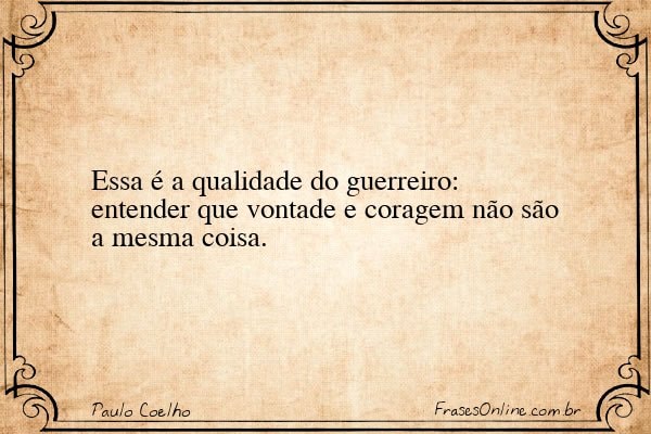 Frase de Paulo Coelho