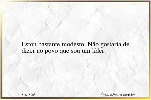 Frase de Pol Pot
