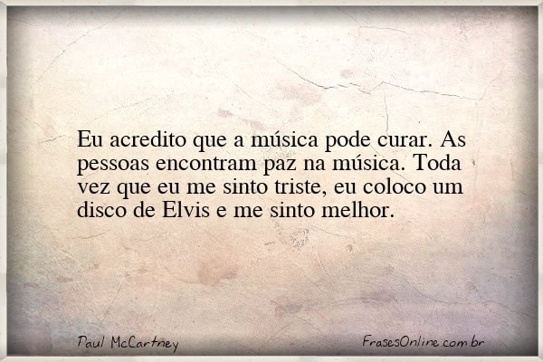 Frase de Paul McCartney