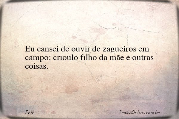 Frase de Pelé