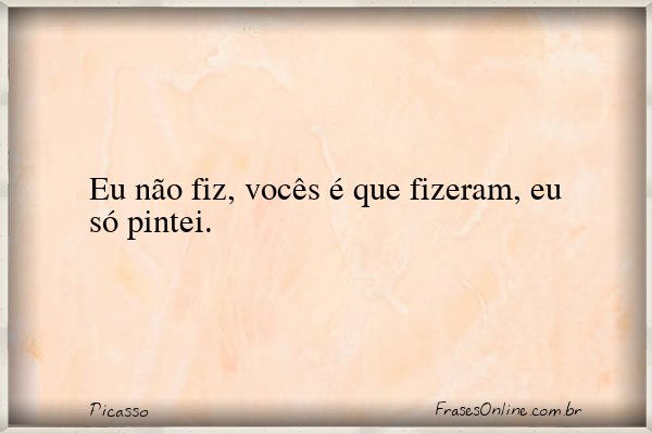 Frase de Picasso