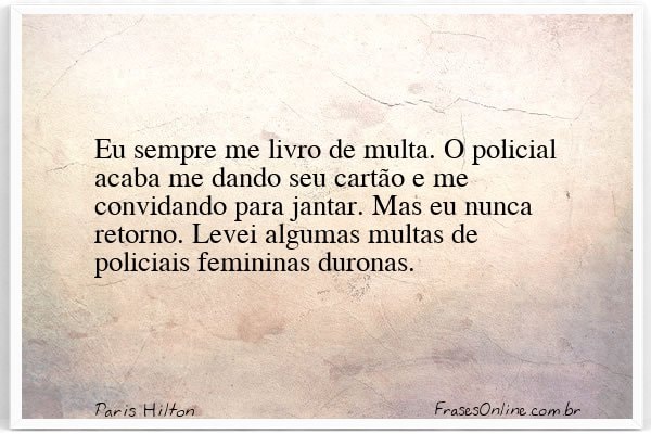 Frase de Paris Hilton