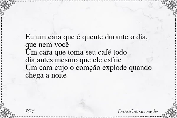 Frase de PSY